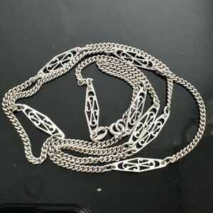 Vintage Necklace 925 Sterling Silver 62 AR  25” Italy 11 g